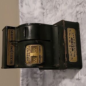 VINTAGE UNCLE SAM'S 3 COIN REGISTER